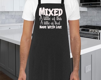 Cooking Apron, Cute Quote Chef Apron, BBQ Grill Apron, Novelty Gift, Gift for a Mom Cook, Dad Gril Cookout Unisex Cooking Kitchen Accessory