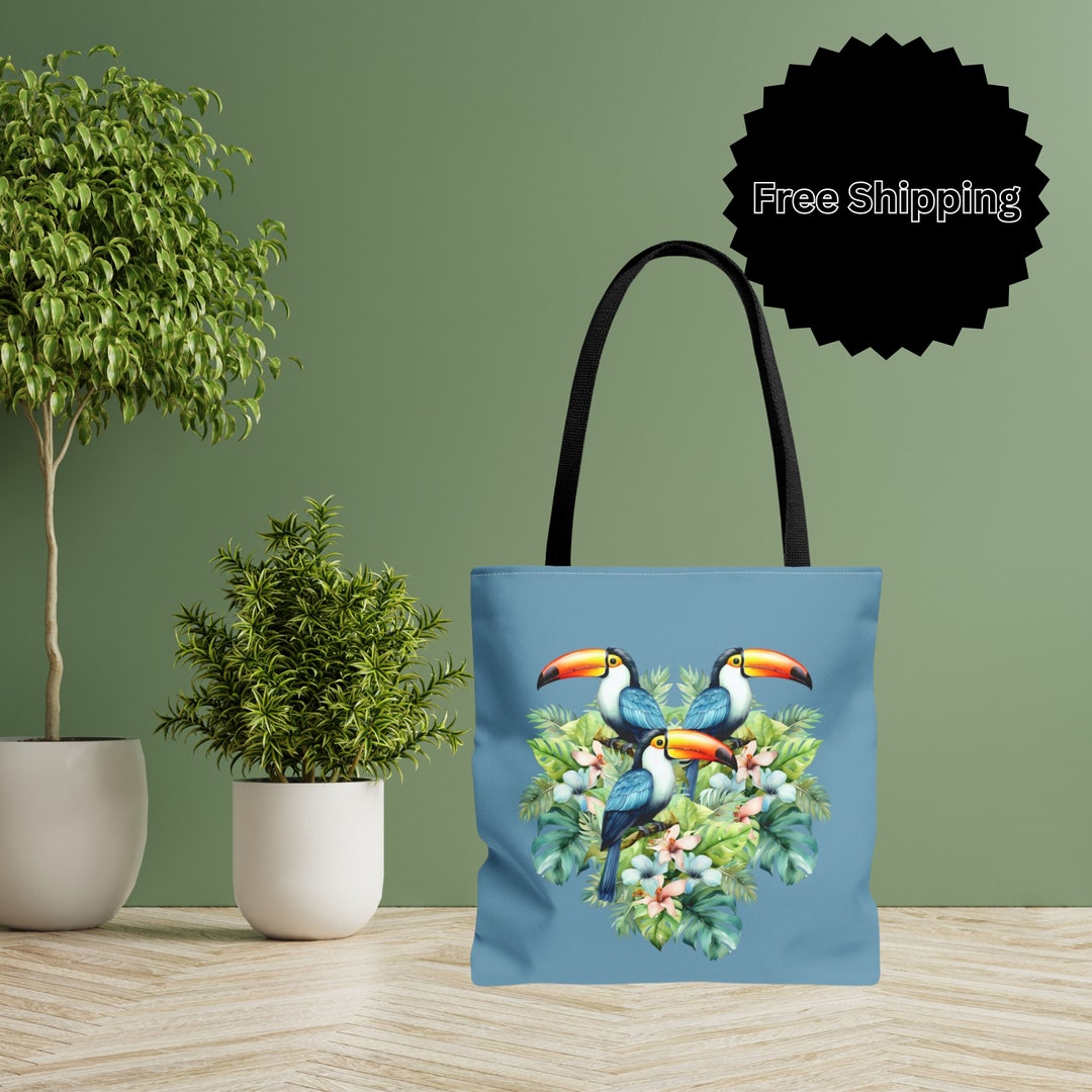 Toucan Striped Multipurpose Tote