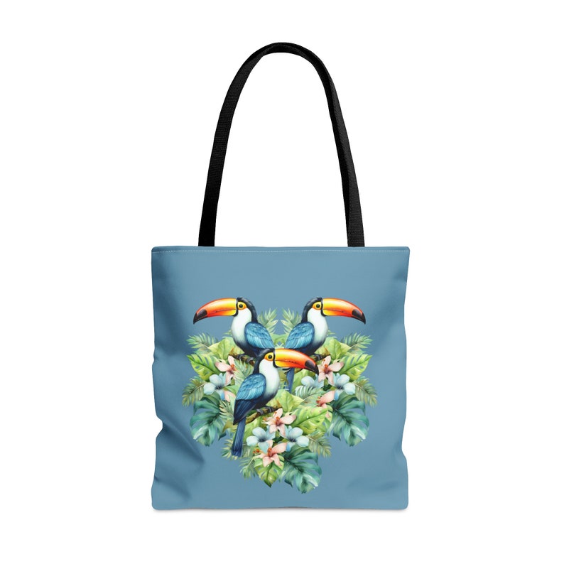 Toucan Bird Tote Bag, Womens Tropical Bird Travel Bag, Ladies Wildlife