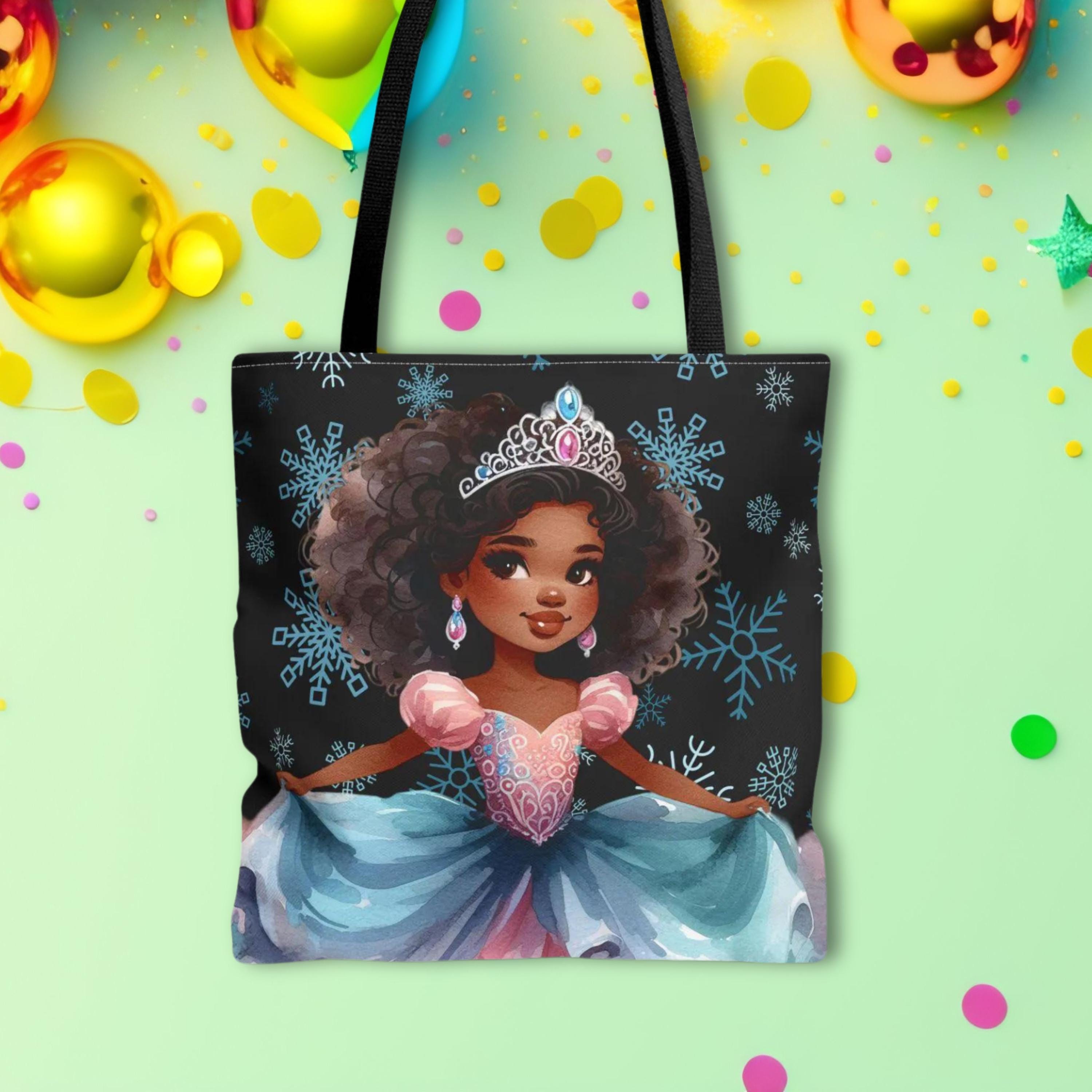 Little Princess Mini Tote Bag – Girl's Accessory Storage, Birthday/Christmas Gift, Cotton With PVC Coating
