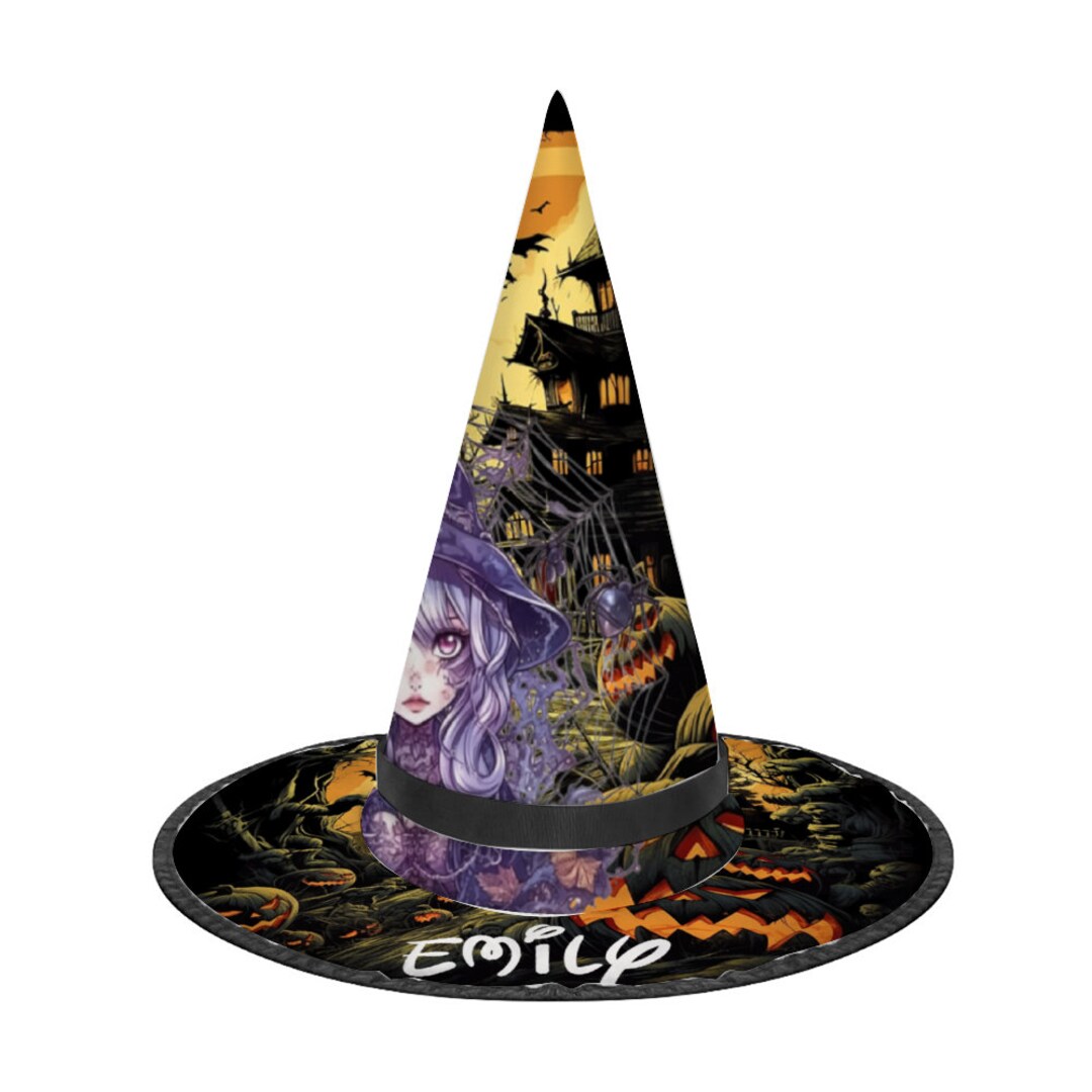 Custom Witch Hatpersonalized Halloween Witch Halloween Etsy