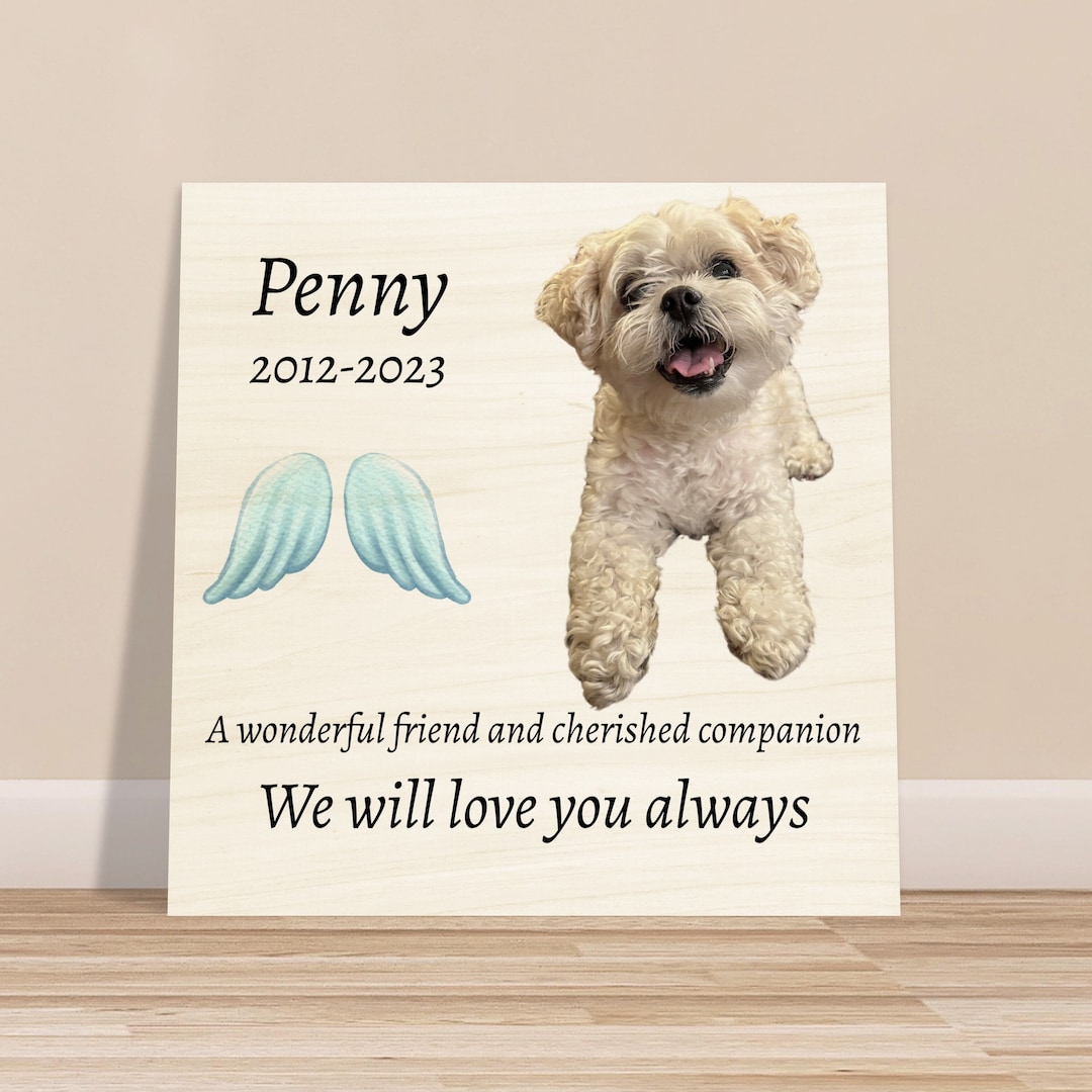 Pet Memorial Wooden Plaque Dog Memorial Cat Memorial Dog Memorial Gift Pet Loss Gifts Pet