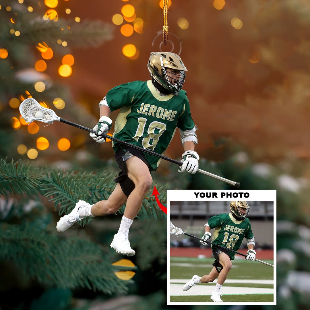 Lacrosse Christmas Ornament 