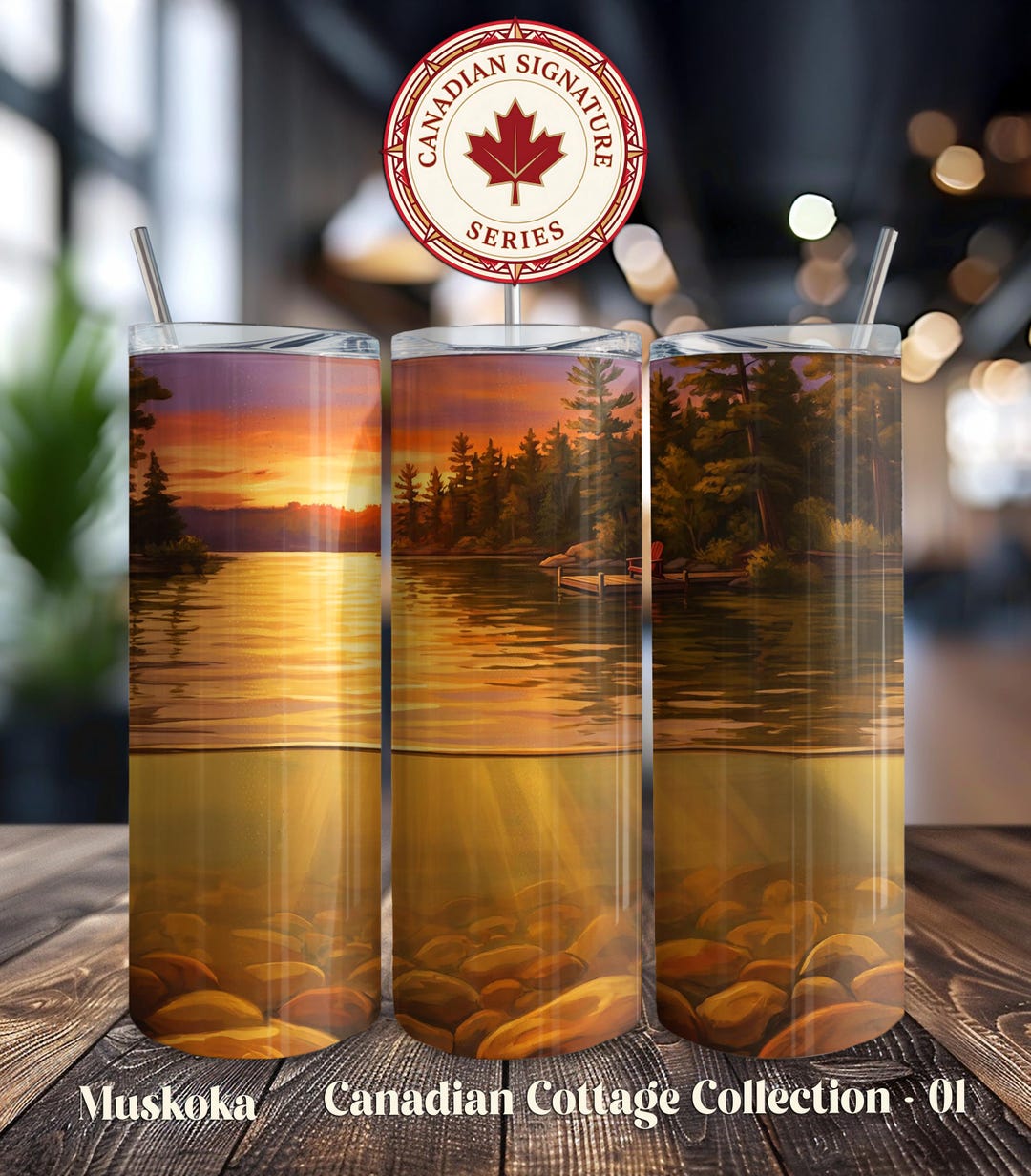 Muskoka Lake Serenity Tumbler Wrap (digital Download) – Canadian ...