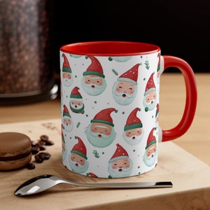 Santa Mug, Santa Clause Cup, Santa Coffee Cup, Christmas Mug