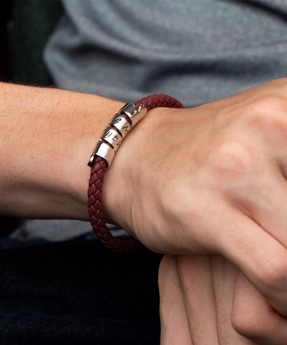 SUNSH Pulsera Para Hombre Piedra Natural Te Quiero 100