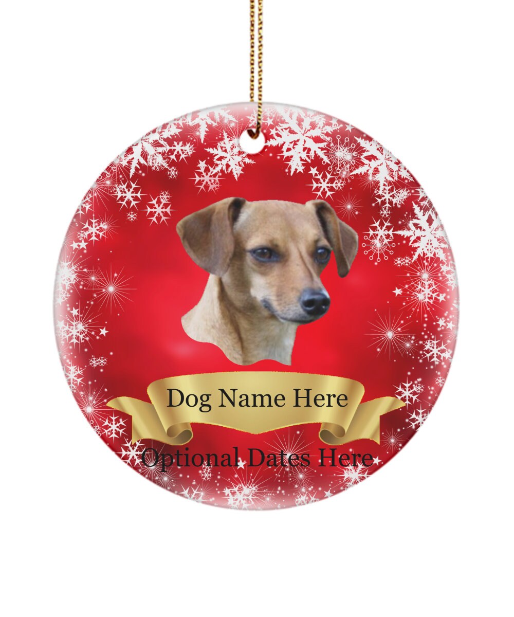 Chiweenie top christmas ornaments