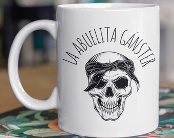 La Abuelita Gánster, Hola Abuelita, Mi Abuelita Me Ama, Tea Hot Chocolate Coffee Cup Mug, Faith, Mejor Abuelita, La Mejor Abuelita, White