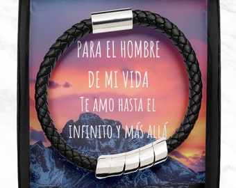 Mejores Regalos para Hombres, Regalo para mi Esposo en su Cumpleaños, Regalos para mi Novio, Regalo de Aniversario para mi Esposo -- Pulsera