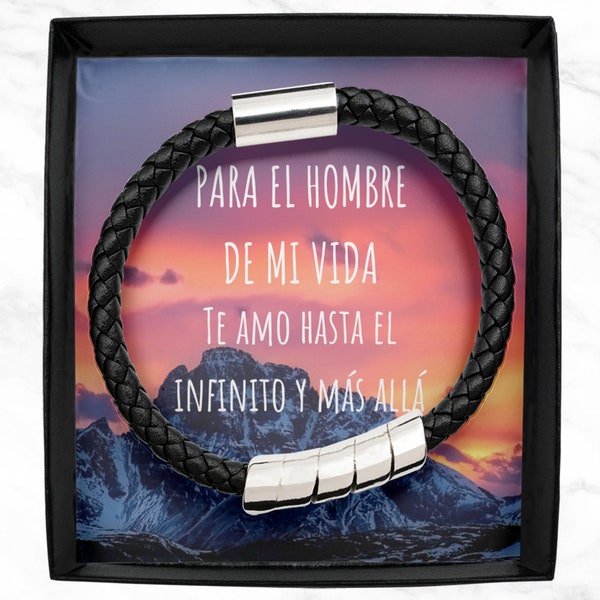 Mejores Regalos para Hombres, Regalo para mi Esposo en su Cumpleaños, Regalos para mi Novio, Regalo de Aniversario para mi Esposo -- Pulsera