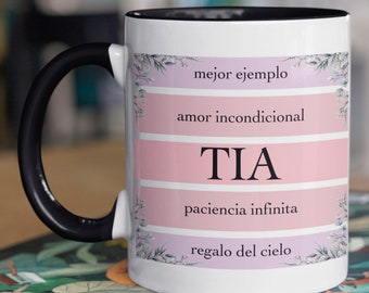 Best Tia Ever, Hola Tia, Tia Loves You, Mi Tia Favorita, Gracias Tia, Happy Birthday Tia, Regalos de Cumpleanos Para Mi Tia, Mug Coffee Tea