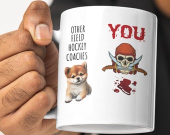 Field Hockey Coaching Essentials, Field Hockey Equipment, Field Hockey Gear, Field Hockey Swag, Ceramic Mug Pirate Corgi