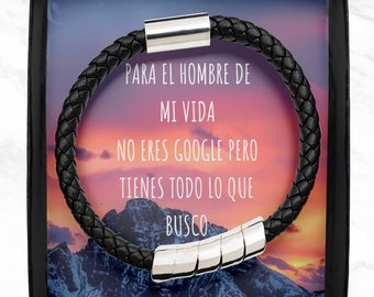 Mejores Regalos para Hombres, Regalo para mi Esposo en su Cumpleaños, Regalo de Aniversario para mi Esposo, Regalos para mi Novio -- Pulsera