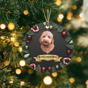 Labradoodle Ornament, Labradoodle Gifts, Labradoodle Ornaments, Dog Mom Ornament, Dog Dad Ornament, Best Friend Ornament