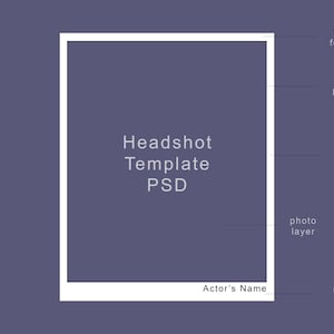 Headshot Template PSD