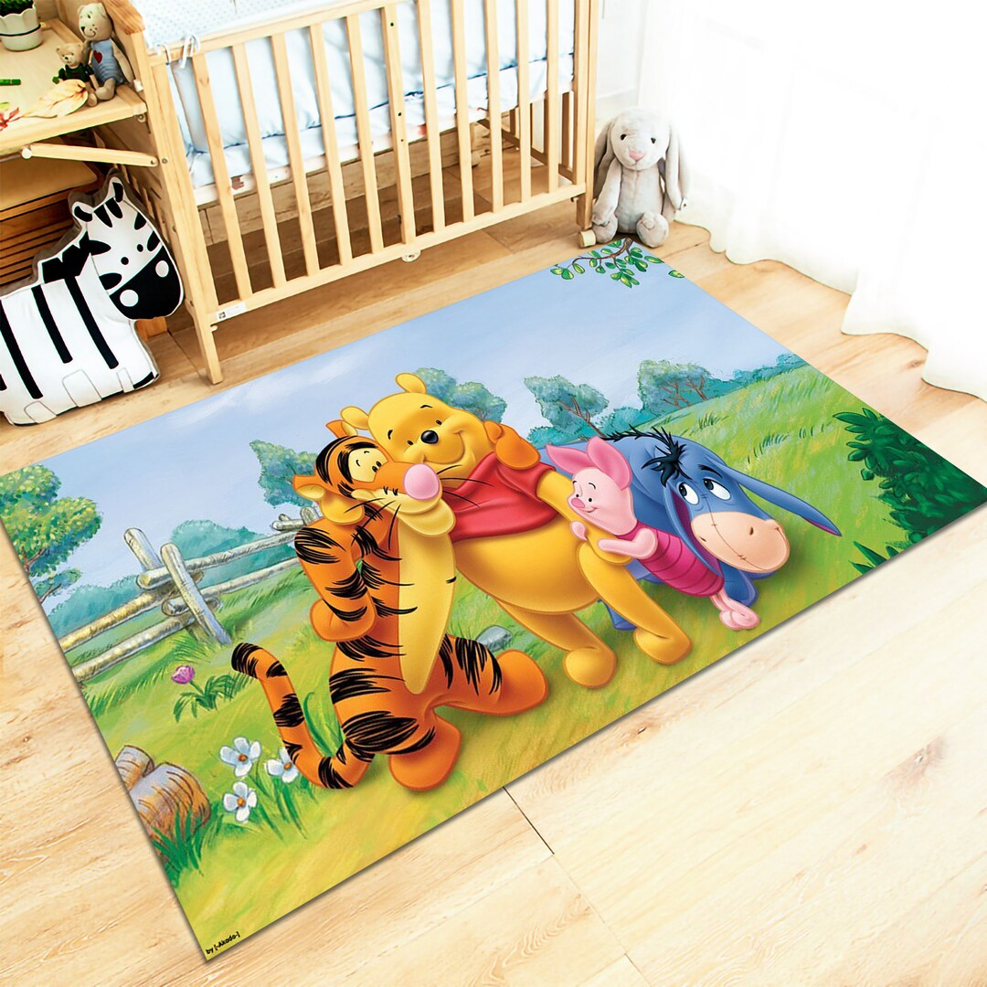 Winnie the Pooh Rug,winnie Rug,kids Rug,colorful Rug,custom Rug,nursery Rug,cute Rug,area Rug