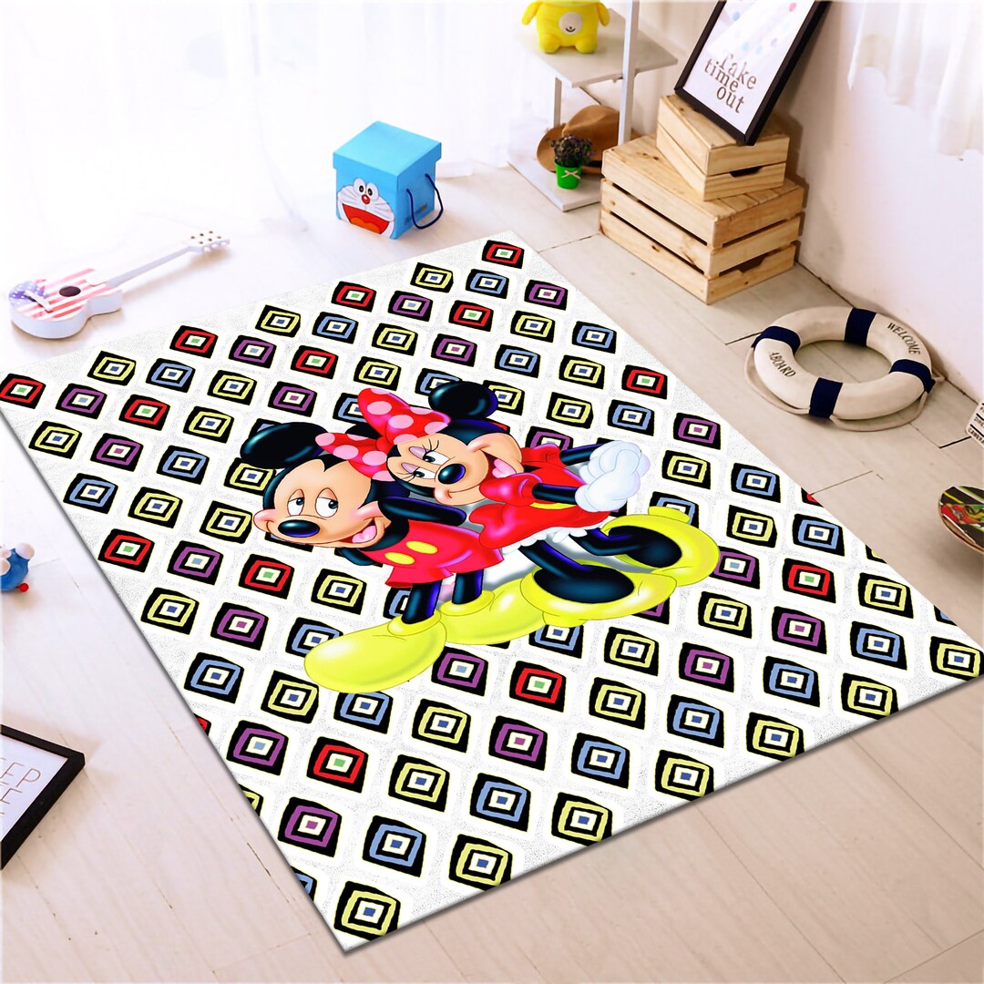 Mickey Mouse Rug,minnie Mouse Rug,kids Rug,colorful Rug,custom Rug