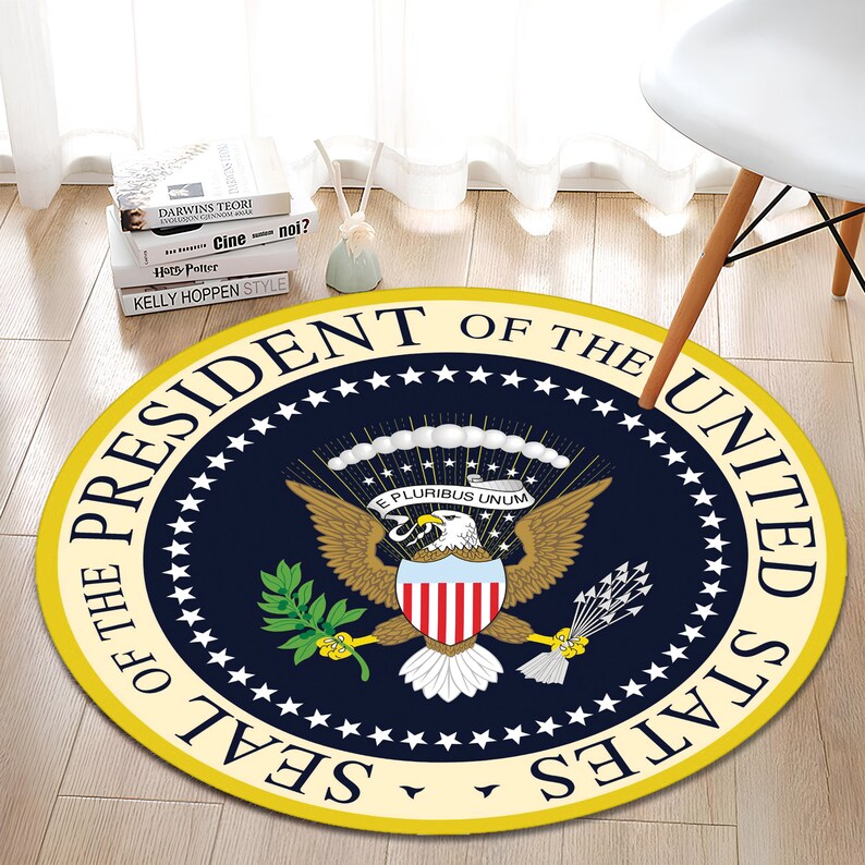 American Eagle Rug, Seal of the American President Rug, Round Rug,office Rug, Office Decor, Rugs