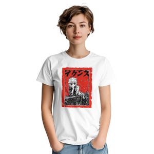 Retro 90s Anime T-Shirt - Vector Design with Japanese Text - Vintage Manga Aesthetic