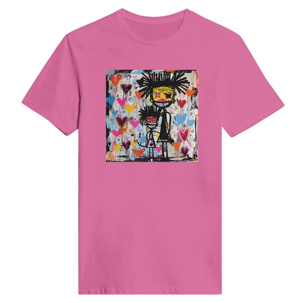 Jean-Michel Basquiat, mother's day, mum and daughter-  Classic Womens Crewneck T-shirt