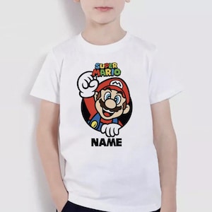 Personalized Super Mario Birthday shirt, Custom Shirt, Boy Girl Shirt, Custom Family Birthday Shirt