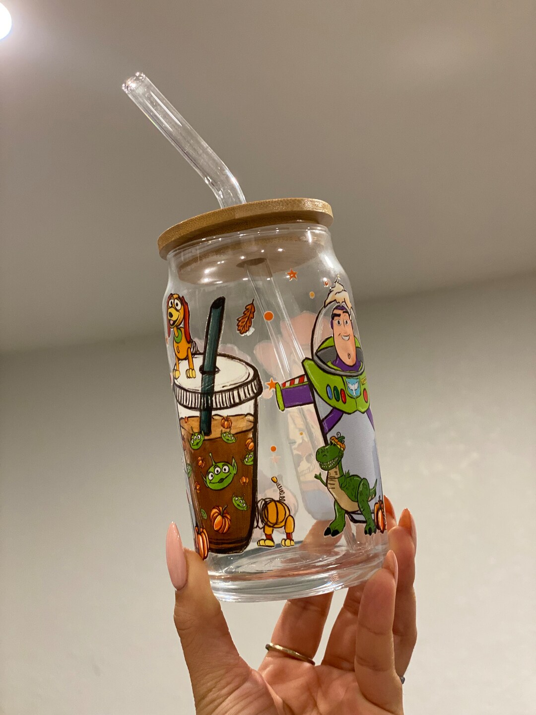 Toy Story Glass Cup Etsy