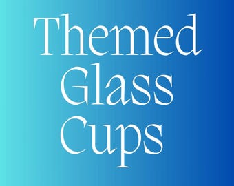 Handmade Themed Glass Cups: Festive & Stylish Keepsakes