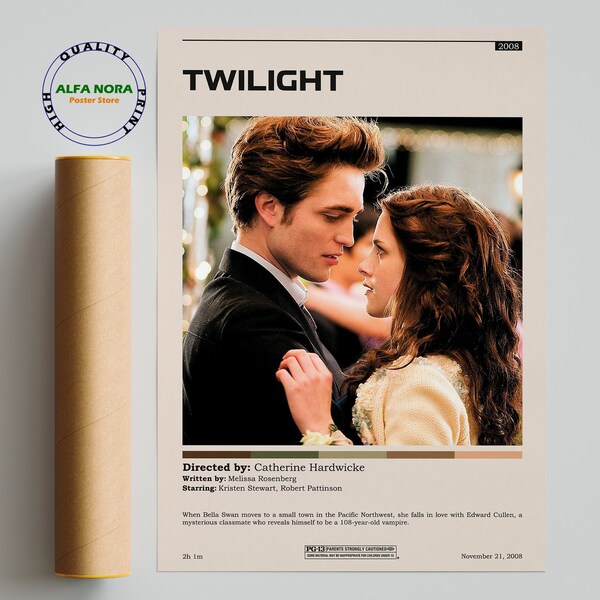 Twilight / Catherine Hardwicke / Minimalist Movie Poster / Vintage Retro Art Print / Custom Poster / Wall Art Print / Home decor