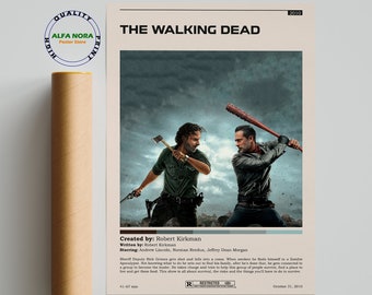 The Walking Dead / The Walking Dead Poster / Minimalist Movie Poster / Vintage Retro Art Print / Custom Poster / Wall Print / Home Decor