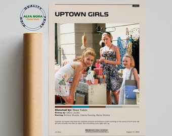 Uptown Girls / Uptown Girls Poster / Minimalist Movie Poster / Vintage Retro Art Print / Custom Poster / Wall Art Print / Home Decor