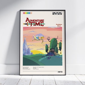 Adventure Time / Adventure Time  Poster / Minimalist Movie Poster / Vintage Retro Art Print / Custom Poster / Wall Art Print / Home Decor