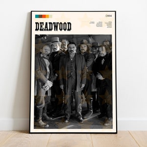 Deadwood Poster / Deadwood / Minimalist Movie Poster / Vintage Retro Art Print / Custom Poster / Wall Art Print / Home decor