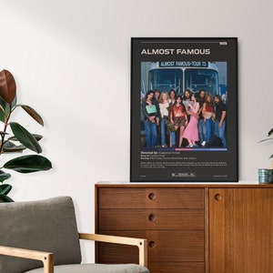 Almost Famous / Almost Famous Poster / Minimalist Movie Poster / Vintage Retro Art Print / Custom Poster / Wall Art Print / Home decor image 7