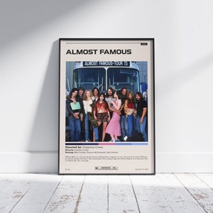 Almost Famous / Almost Famous Poster / Minimalist Movie Poster / Vintage Retro Art Print / Custom Poster / Wall Art Print / Home decor Light