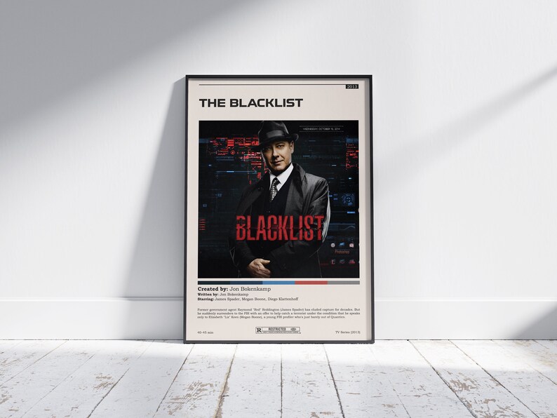 The Blacklist / the Blacklist Poster / Minimalist Movie Poster ...