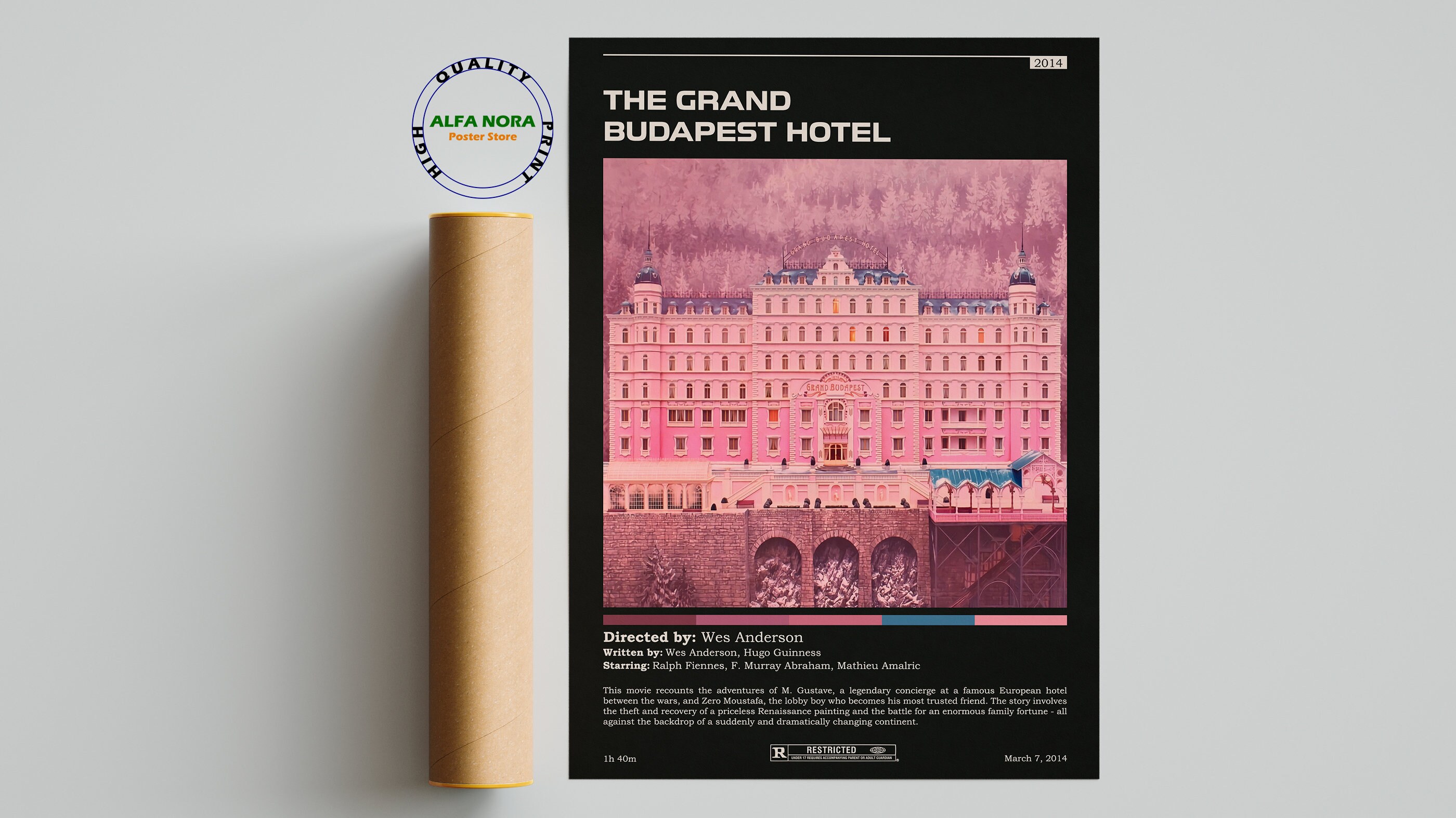 The Grand Budapest Hotel / the Grand Budapest Hotel Poster / Vintage ...