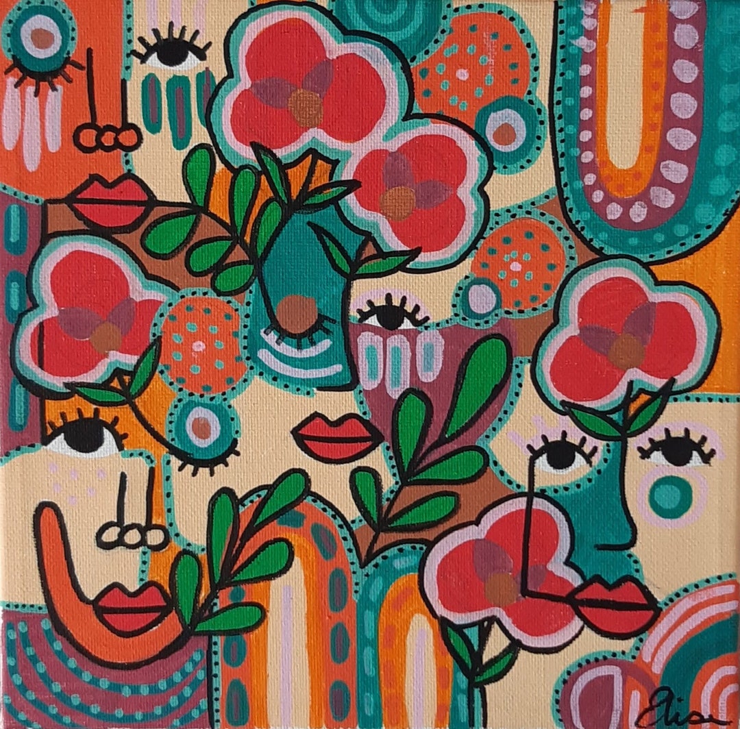 Posca Painting On Canvas Paint Pens Art Abstract Art Etsy posca-painting-on-canvas-paint-pens-art-abstract-art-etsy