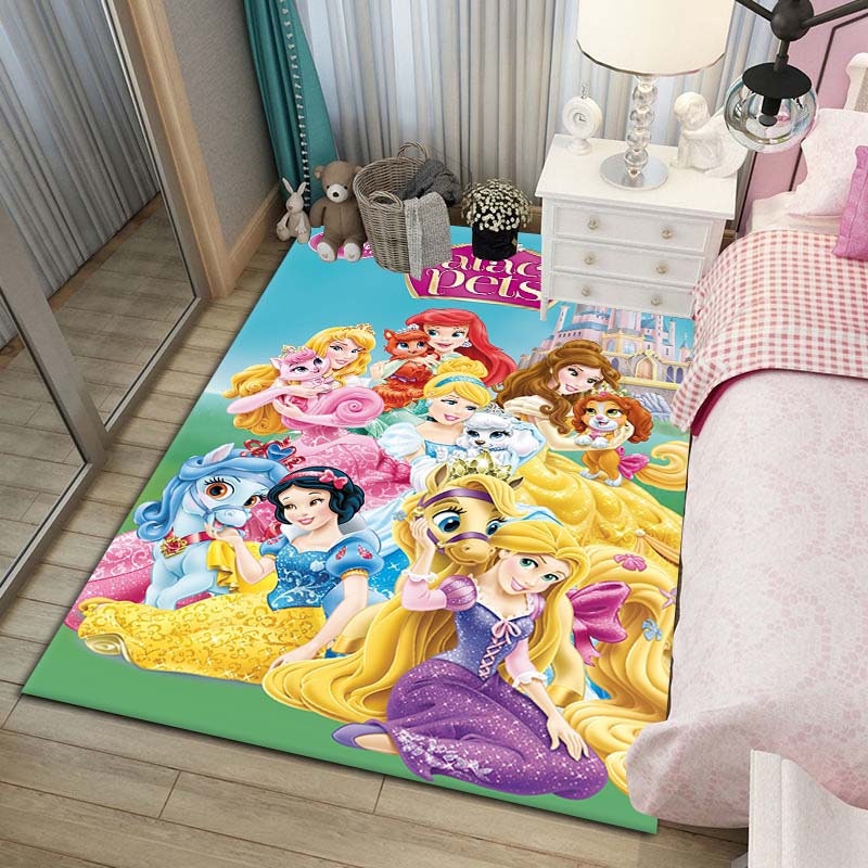 Discover Disney's Princess Carpet,Halloween Carpet, Stitch Scream Holding Balloons Rug, Disney's Princess Rug, Family Hoodie, Gift for Kids, Birthday