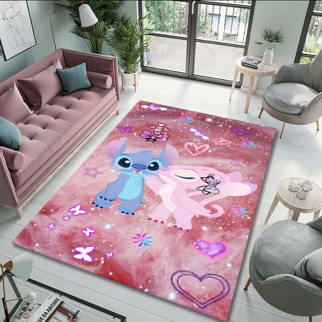 Disney's Lilo and Stitch Rug Stitch Scream Newyear Rug Etsy Australia