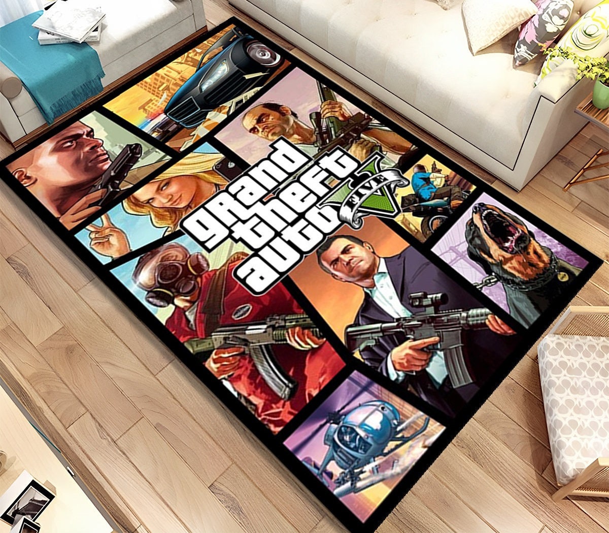 Grand Theft Auto Liberty City Stories and Vice City Stories Disc Round Rug  Carpet