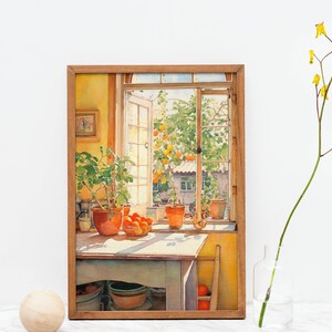 Harvest&#39;s Delight is a colorful oil painting. Digital Art, Digital Download, Scenery