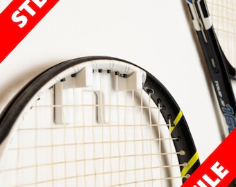 Wandhouder tennisracket zelfklevend (STL om zelf te bedrukken) / tennisracket muurbeugel / wandophangracket / tennisracket
