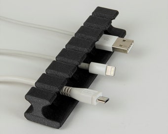 Kabel Organizer für Schreibtisch / Kabelhalter Tischmontage mit Klebestreifen auf Unterseite / Kabelhalter Schreibtisch