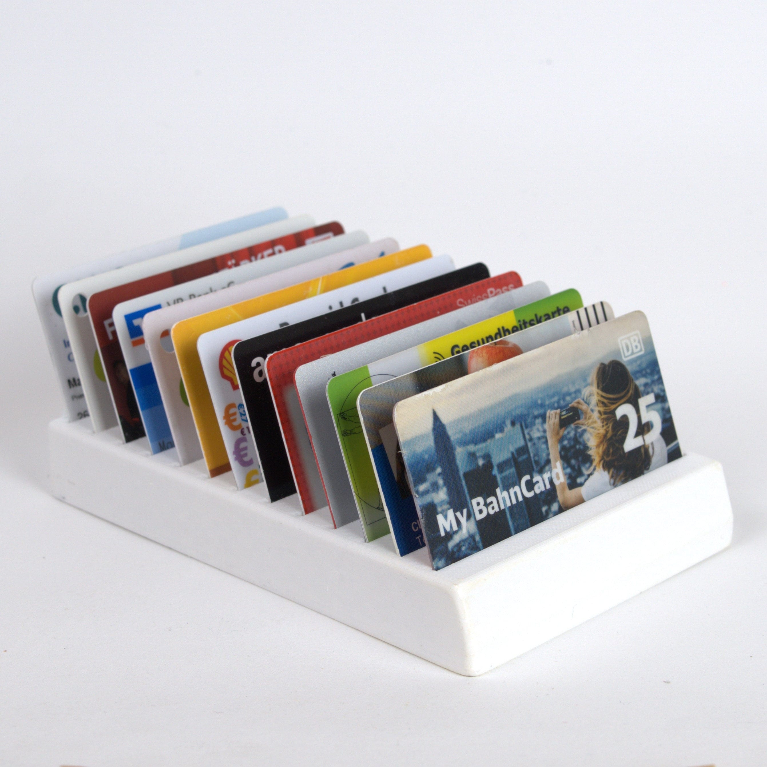 Karten-Organizer - in weiss / Bankkarten-Organizer (Filzpads auf  Unterseite) / Kreditkarten-Organizer / Desktop-Organizer fr alle Karten -  Etsy.de