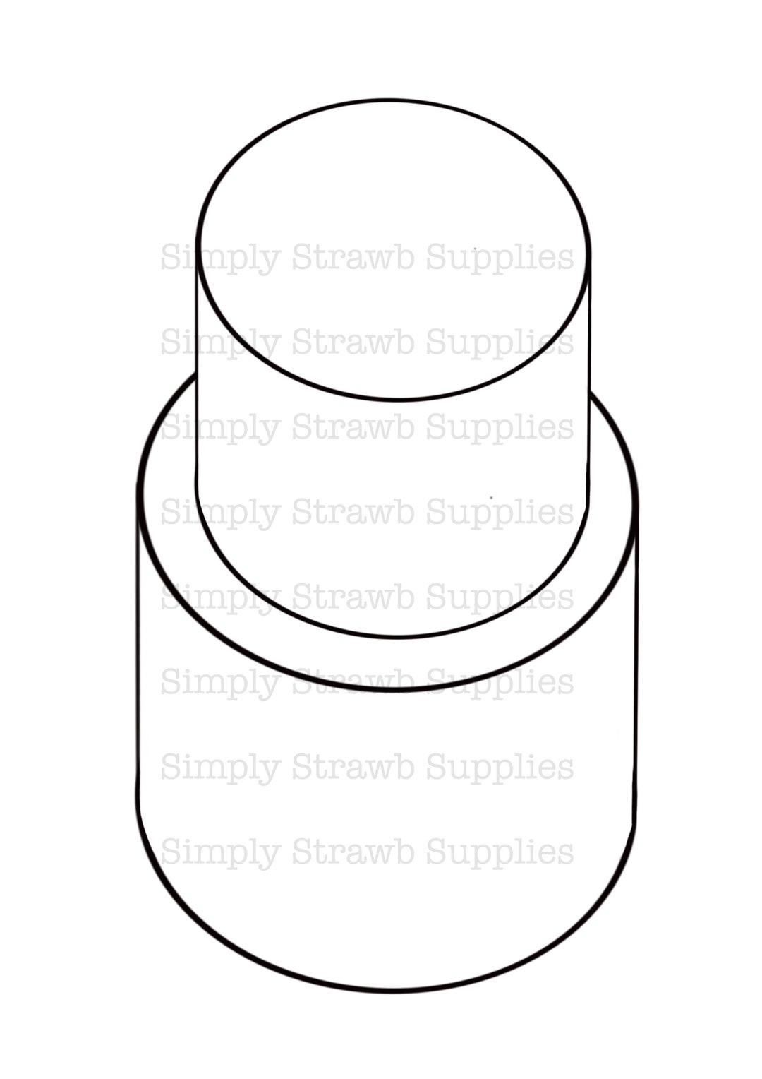 Round Cake Drawing Template// Digital Download Etsy