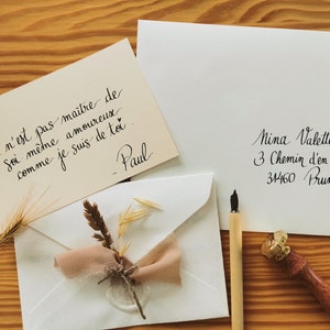 La Jolie Carte | Lettre d'amour pour elle | Manuscrit | Mot d'amour pour lui | Calligraphie | Déclaration d'amour | Fait main en France