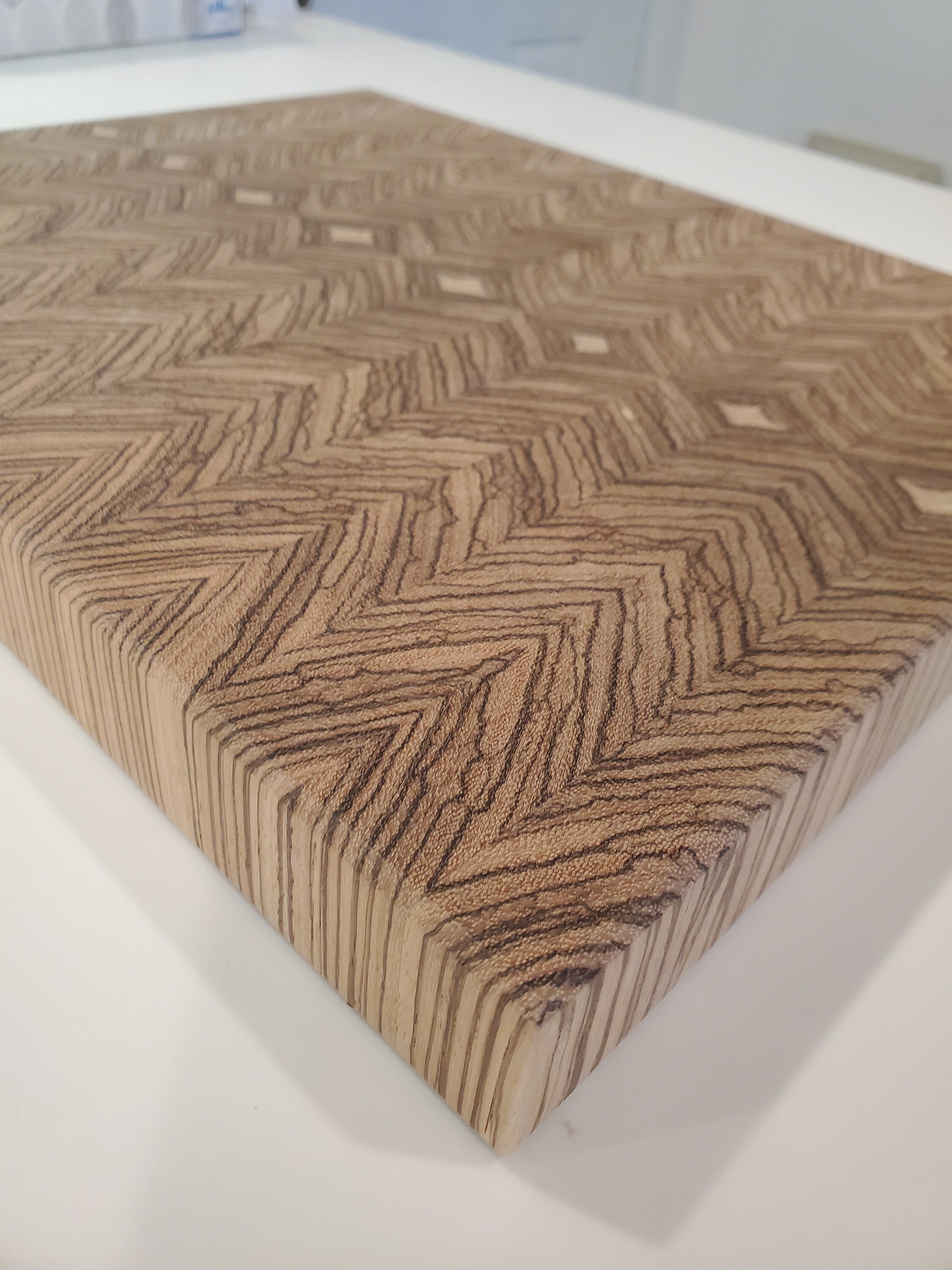 Zebrawood End Grain Cutting Board Etsy