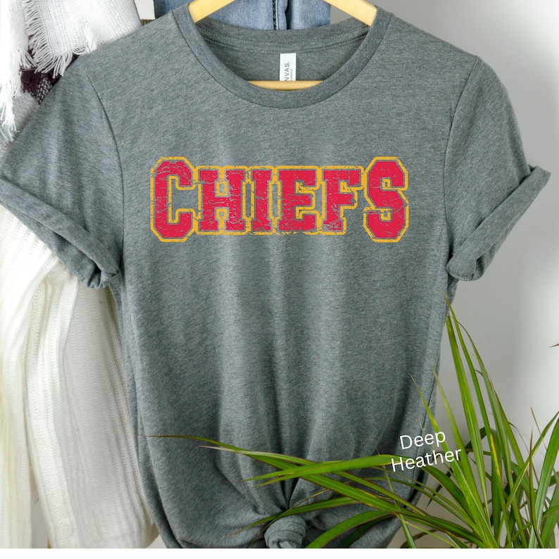 T-Shirt Kansas City Chiefs – Coupe Mixte, Manches Courtes | Vêtement Décontracté Pour Fans De NFL - 2