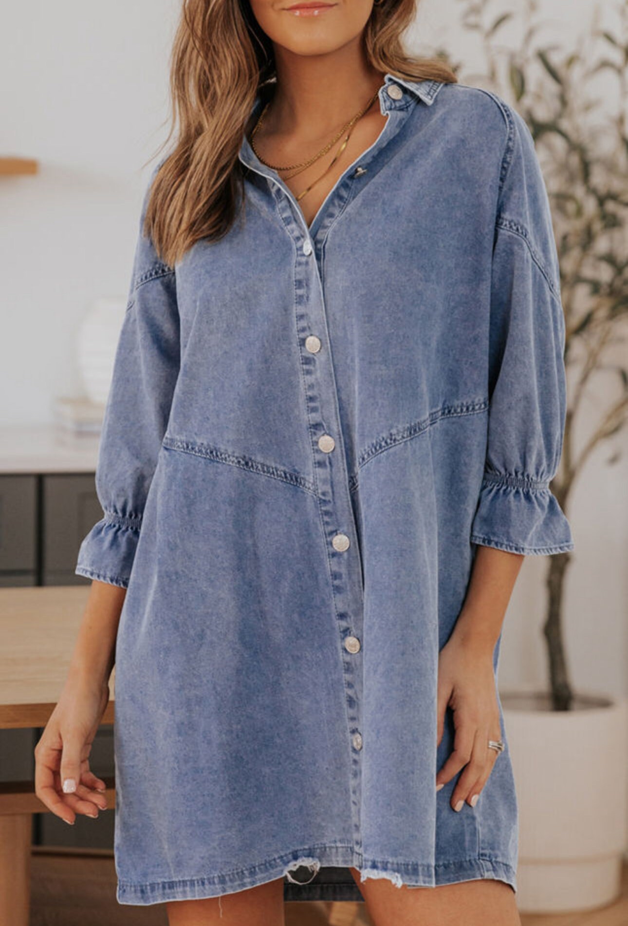 denim shirt dresses for women