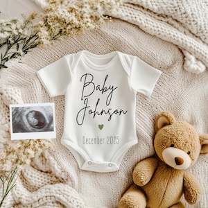 Digital pregnancy announcement, customizable, Canva, social media pregnancy announcement, boho, announce news